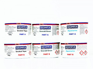Geomfix Coloured Epoxy is a coloured modelling putty popular with model makers, jewellery makes and other crafts people