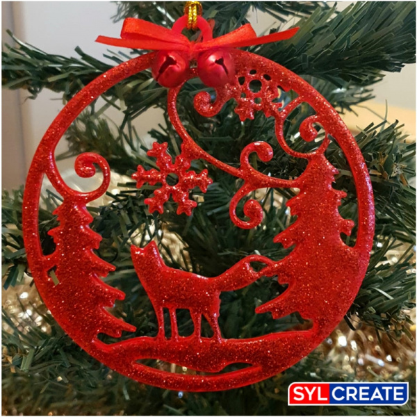 Christmas decoration cast with G26 Resin Red