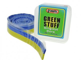 Sylmasta Duro Green Stuff Reel is an epoxy putty strip used for detailed model making and carving