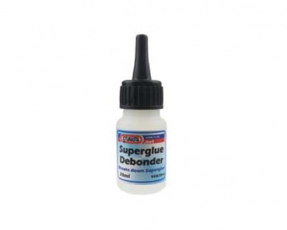 Sylmasta Superglue Debonder is used to break down Superglue joints, remove Superglue from fingers, clean up spills and tidy up errant applications