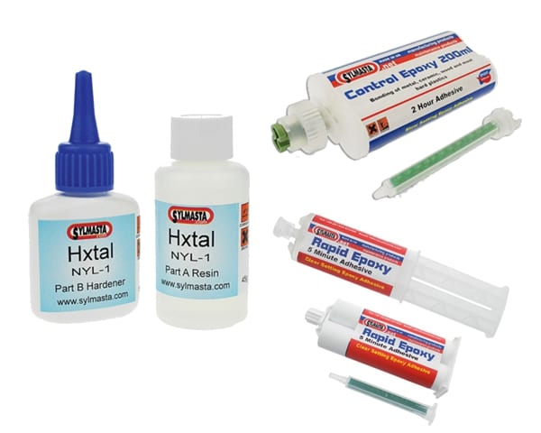 Epoxy Adhesives are effective on all materials and provide high stength, durable, temperature resistant bonds with curing times ranging between 60 seconds and 2 hours