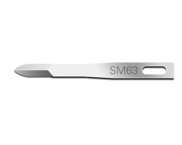Swann-Morton Fine SM63 Blade has been precisely ground on four sides making it reminiscent of an arrowhead