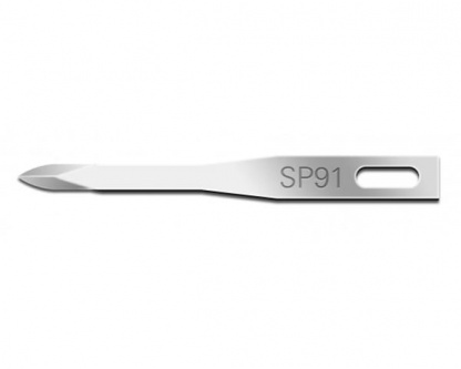 Swann-Morton Fine SP91 Blade is a slightly wider version of the SP90 four sided spear point tip blade