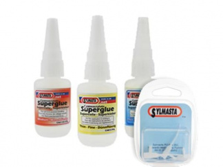 The Sylmasta Superglue Kit contains three different grades of Superglue for carrying out a range of bonding and adhesion tasks to various materials