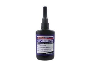 Sylmasta UV902 Medium Viscosity Glass Adhesive is a clear UV-cured adhesive formulated to give ultimate strength when bonding glass and resist shocks