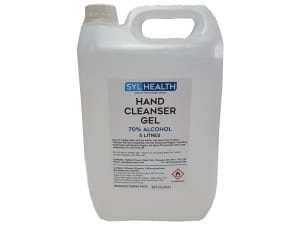 SylHealth Hand Sanitiser Gel is made from 70% alcohol and kills 99% of germs, viruses and bacteria
