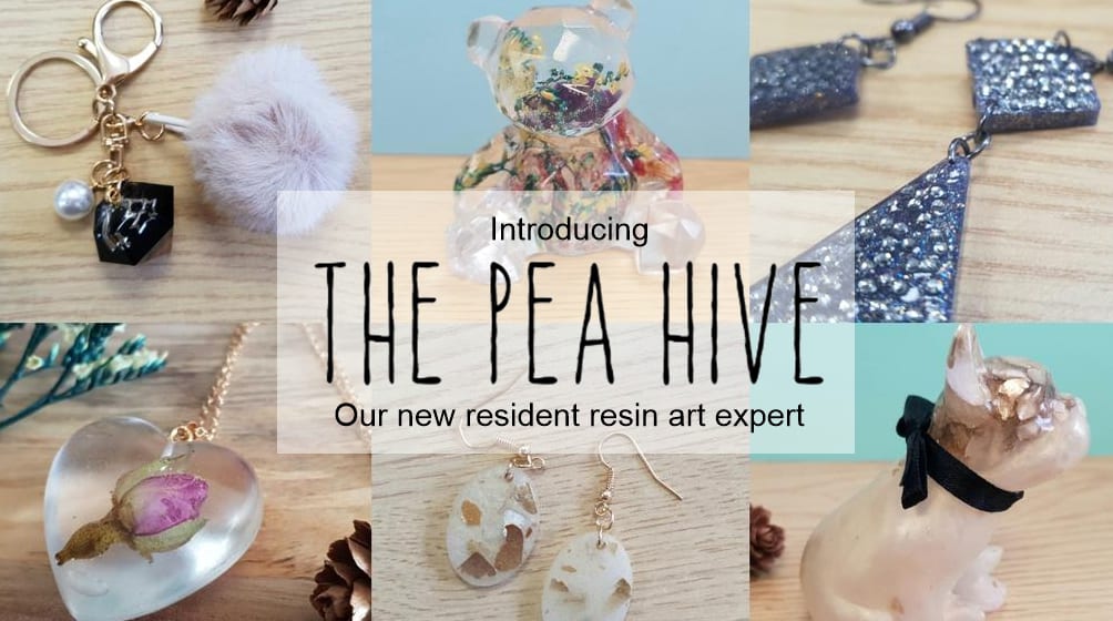 SylCreate have announced an exciting new partnership with The Pea Hive who create unique, hancrafted resin art and jewellery