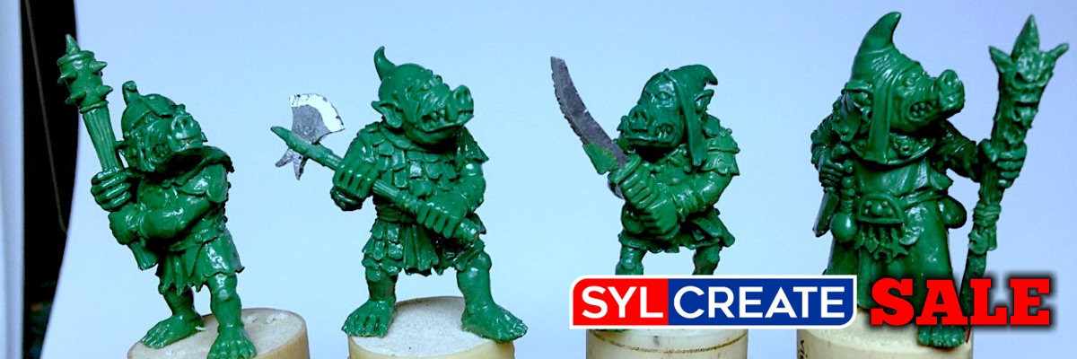 The SylCreate sale page offers discount model making, restoration, craft and casting materials and products