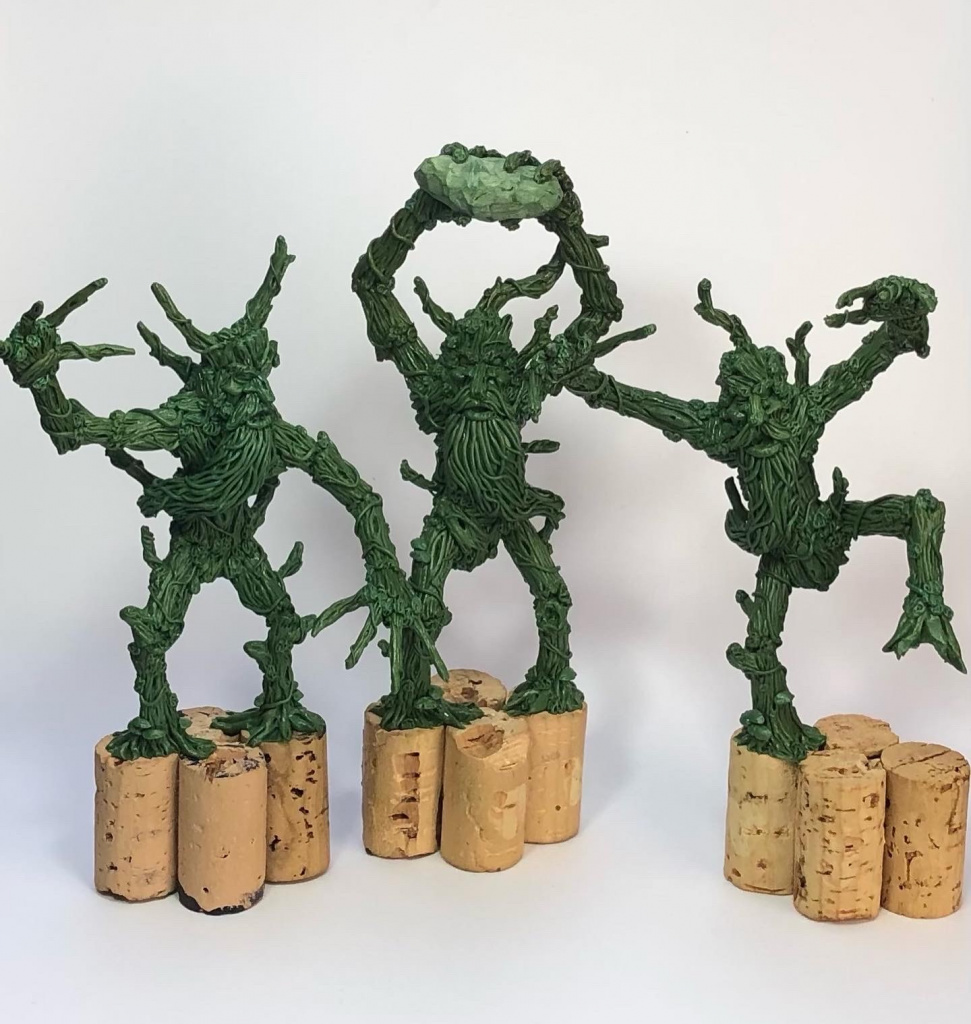 Last march of the ents from the world of Lord of the Rings sculped from Green Stuff by Spikey Entertainment