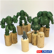 Dreadnoughts and Robots from Green Stuff Modelling Putty