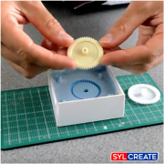 Machine part gear made using the products in the SylCreate Resin Casting &amp; Silicone Moulding Kit