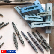 Moulds of model ships make with 380 Silicone Moulding Rubber