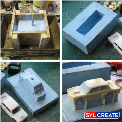 Silicone mould box created with 380 Silicone Moulding Rubber
