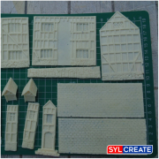 Tudor house components cast from G27 Casting Resin