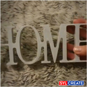 Home sign cast from G26 Casting Resin