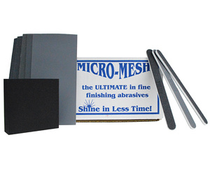 Micro-Mesh MX-90 Metal Finishing Kit polishes metals and other hard surfaces to a mirror finish
