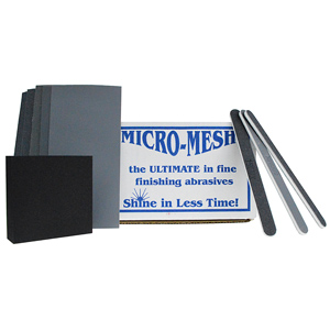 Micro-Mesh MX-90 Metal Finishing Kit polishes metals and other hard surfaces to a mirror finish