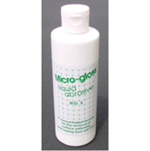 Micro-Gloss Liquid Abrasive #5 is a Type II Polish used to remove scratches as deep as 9 microns